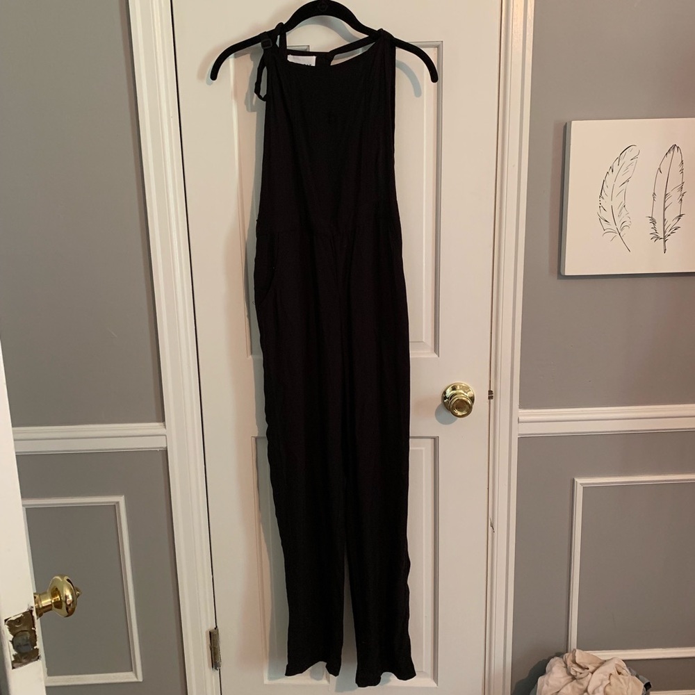 Black overalls